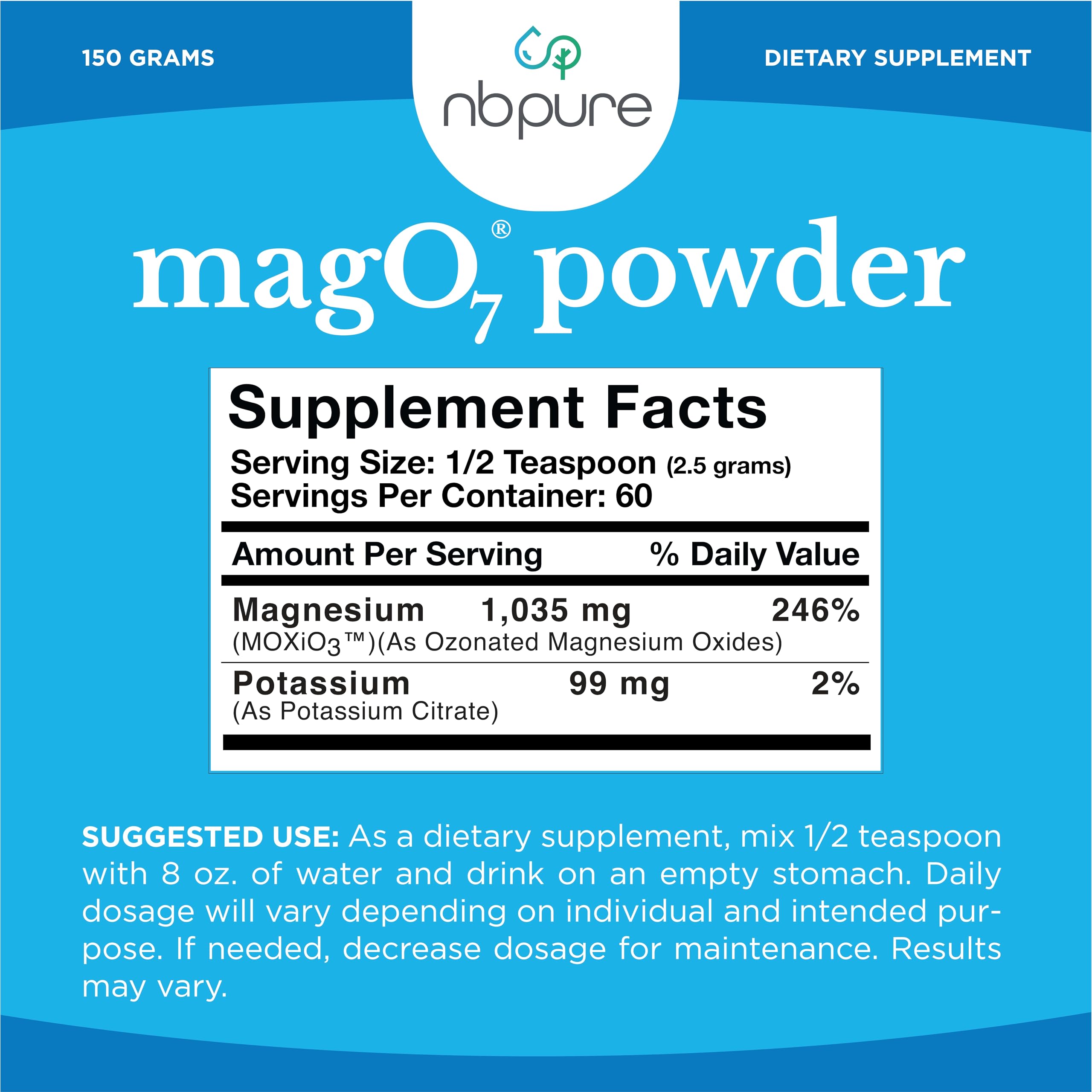 nbpure Mag O7 daily routine for digestive support