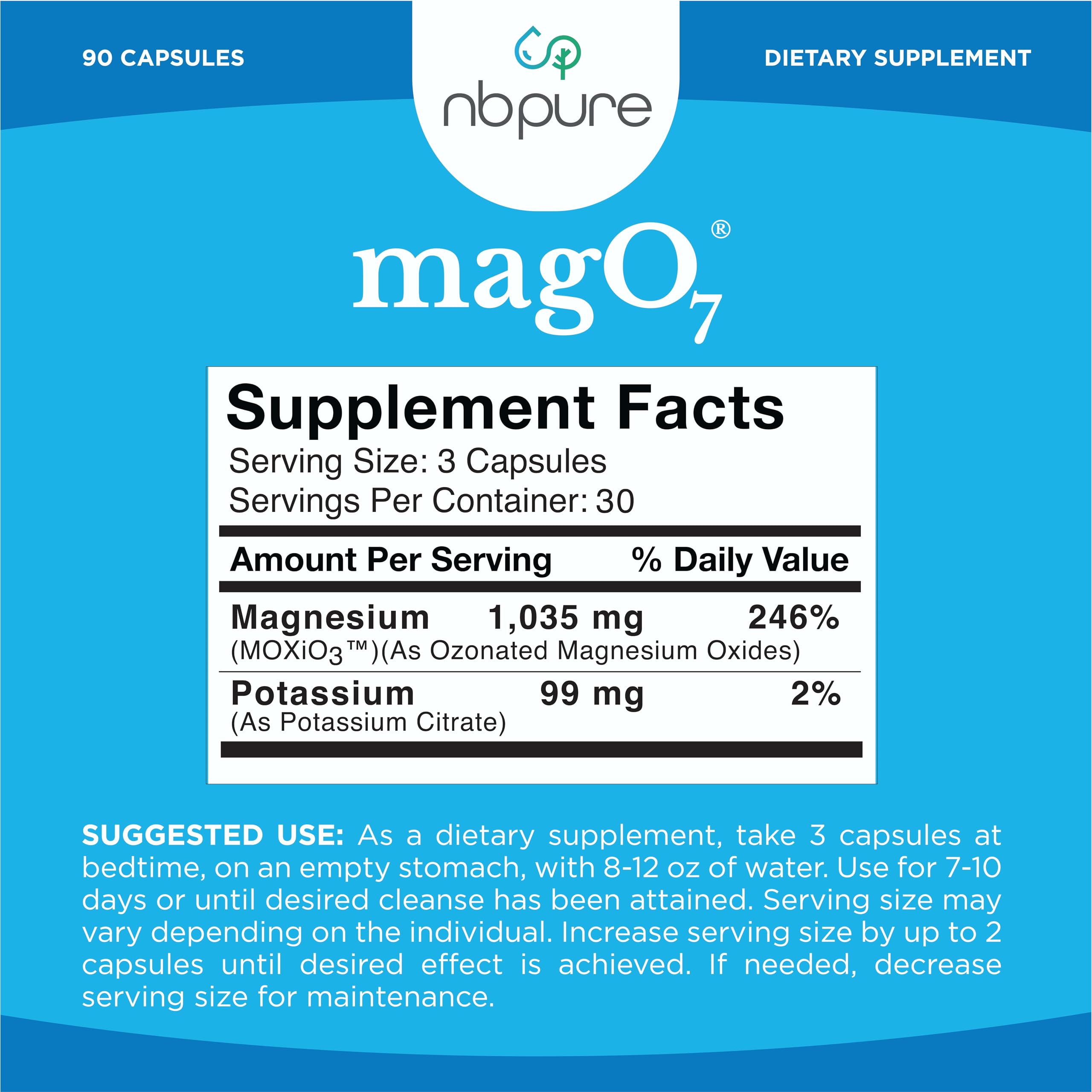 nbpure MagO7 daily-use nightstand scene for overnight cleanse