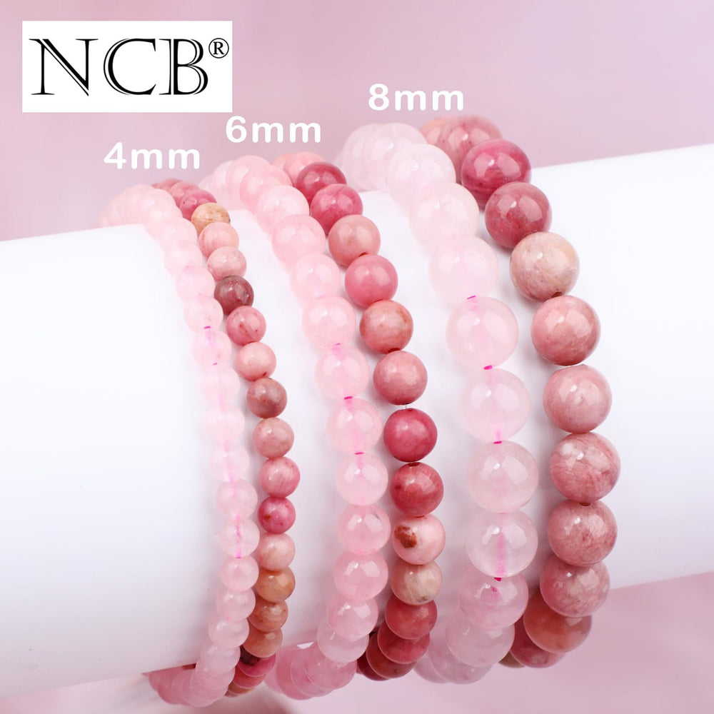 NCB 4mm gemstone beads on elastic stretch designed for daily wear