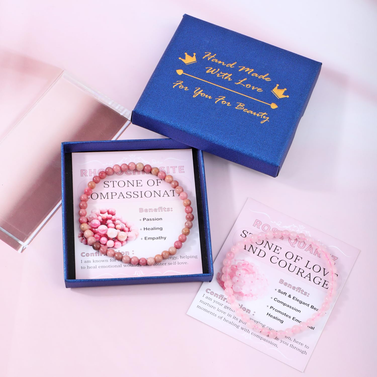 NCB gift box with two bracelets and greeting card for gifting