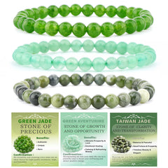 NCB Green Jade bracelet for meditation and clarity.