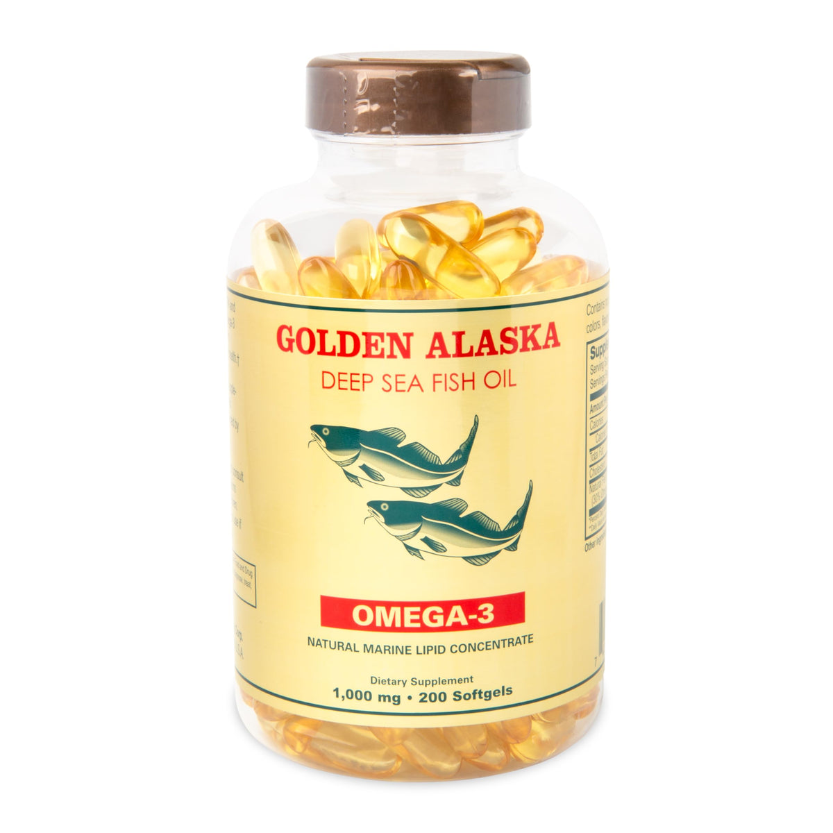 NCB Omega 3 Alaska Deep Sea Fish Oil softgels support daily EPA and DHA intake