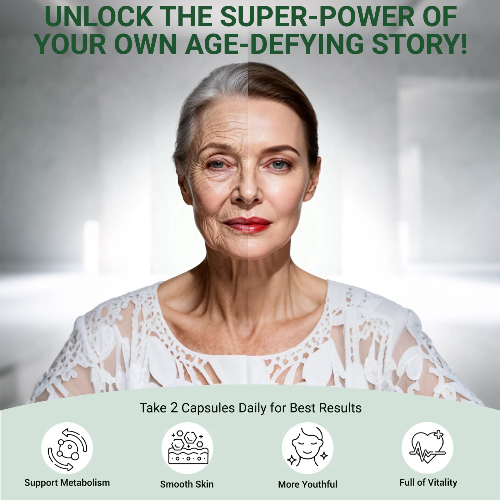 Ncduyde NAD+ capsules in hand, easy-to-swallow daily supplement.