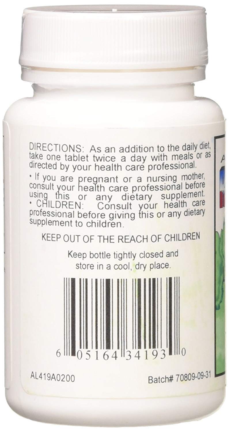 NCI Advanced Research lithium orotate bottle back label with ingredients and dosage information.