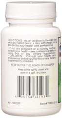 NCI Advanced Research lithium orotate bottle back label with ingredients and dosage information.