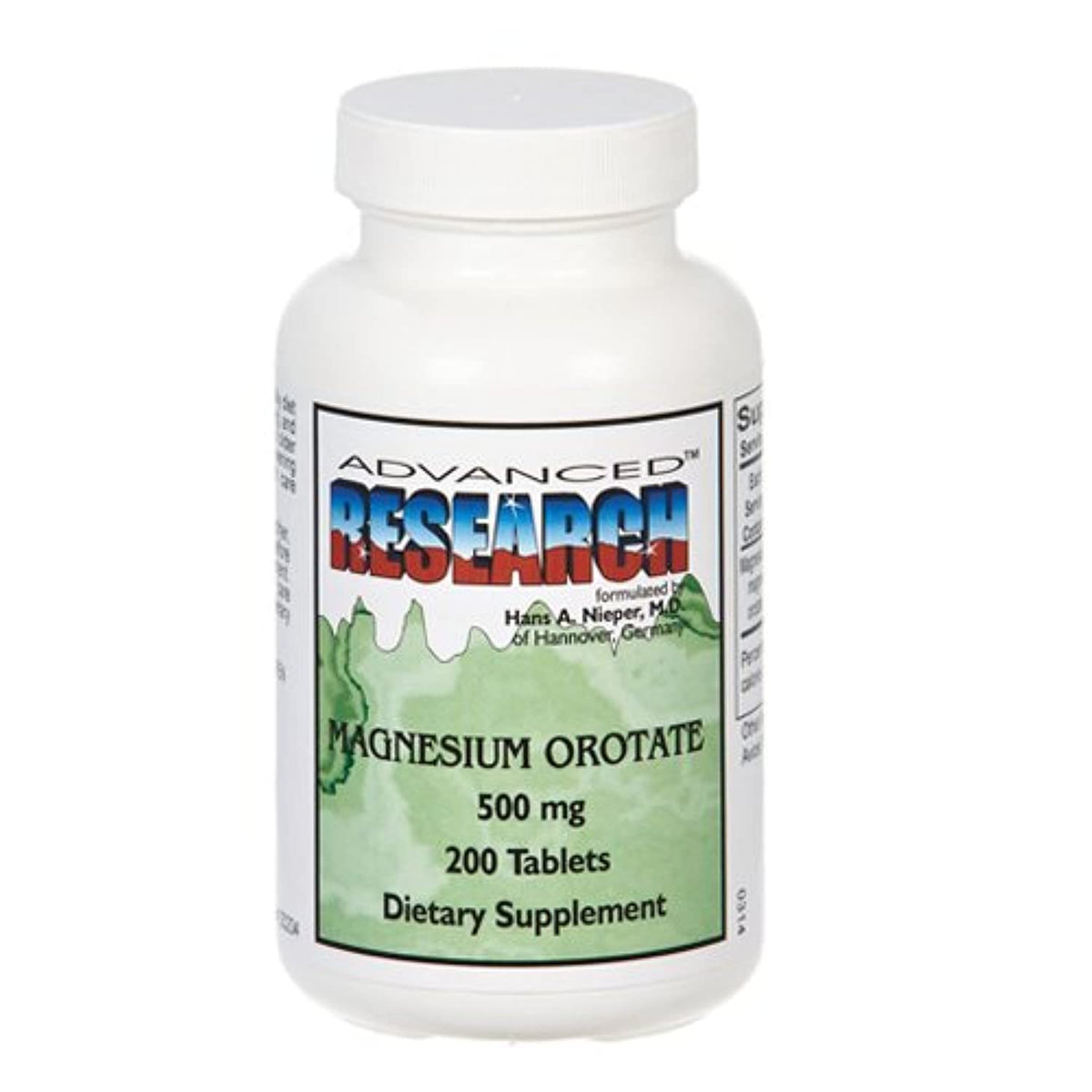 NCI Advanced Research magnesium orotate tablets bottle for daily supplementation