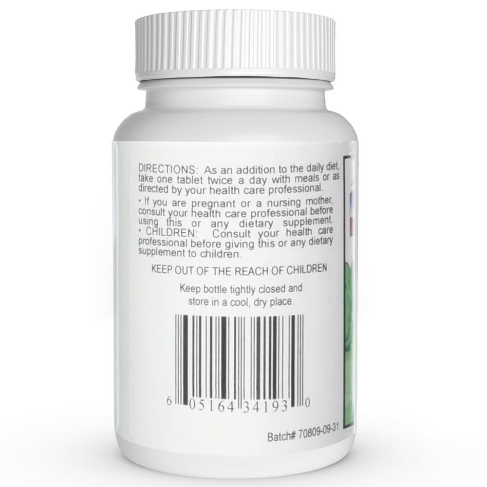 Family-friendly bottle conveying non-GMO, gluten-free benefits and mood balance.