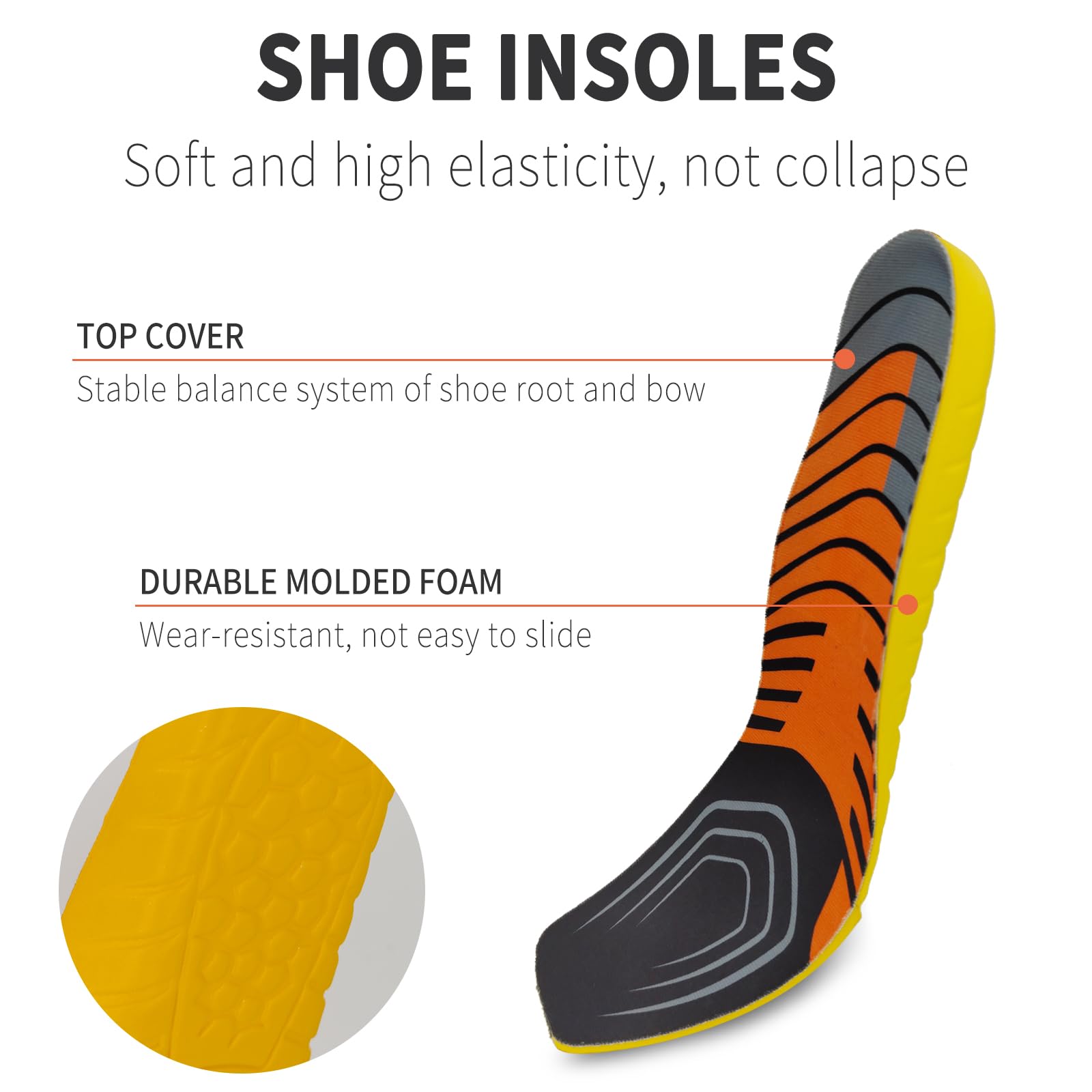 NDTEZUGT durable-EVA material enhances longevity of the insole