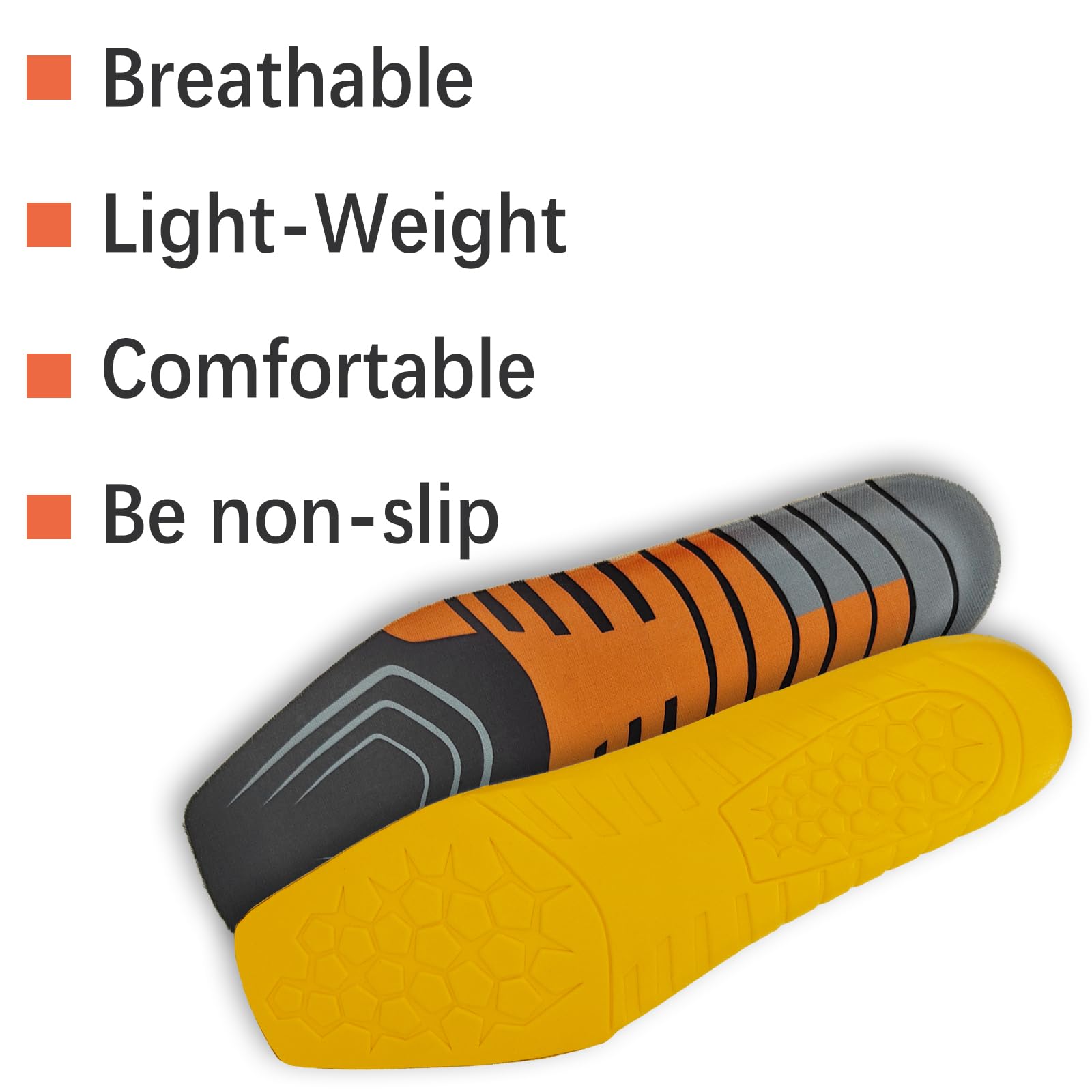 NDTEZUGT square-toe-boot-insole cushions impact during work