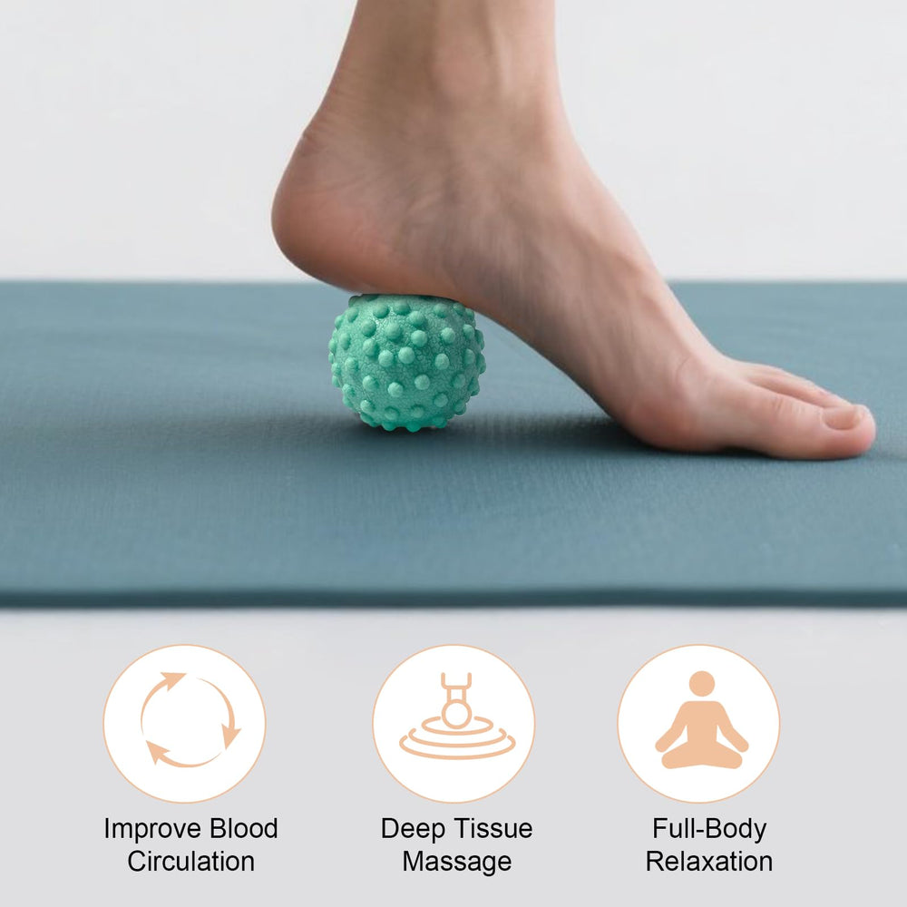 NEBORASTEP plantar fasciitis-relief ball aids comfort during stretches and cooldowns.