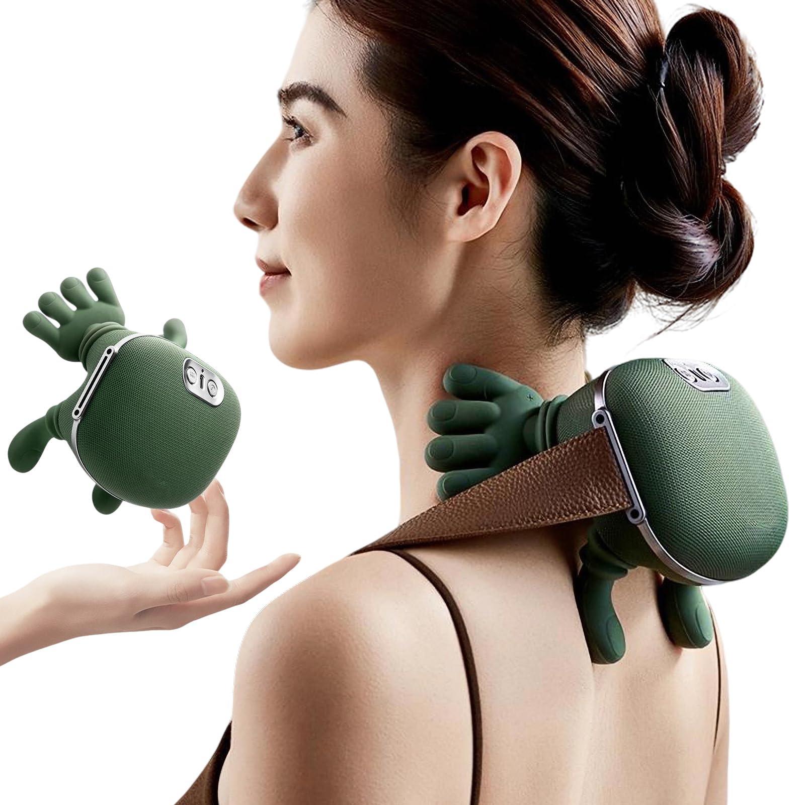 Neck Massager 2025 upper arc hand-grip for targeted neck relief