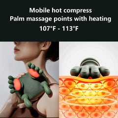neck massager with heat – compact, portable design for on-the-go relief.