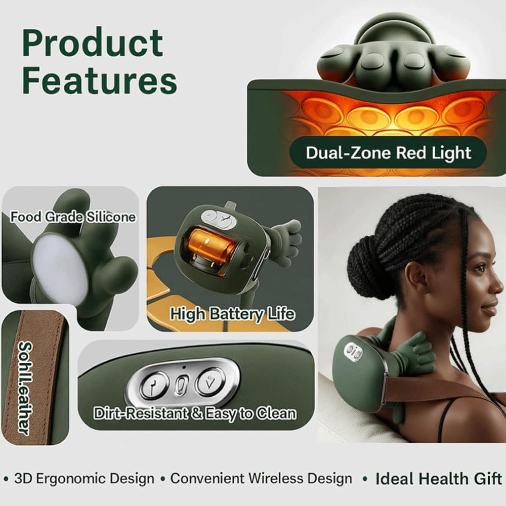 Neckmassager 2025 pressure-sensing tech ensures snug fit