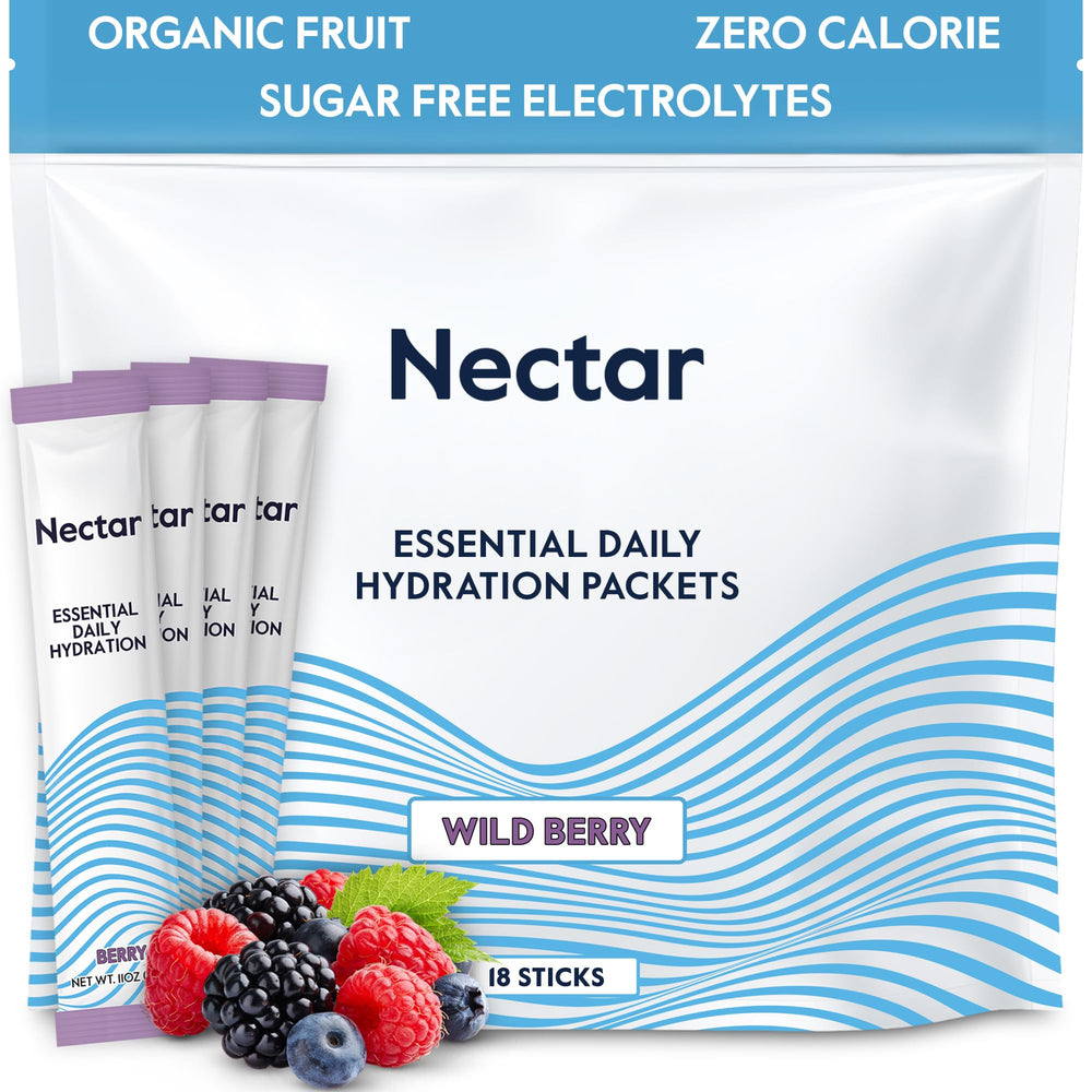 Nectar Hydration Packets Berry packaging for convenient daily hydration