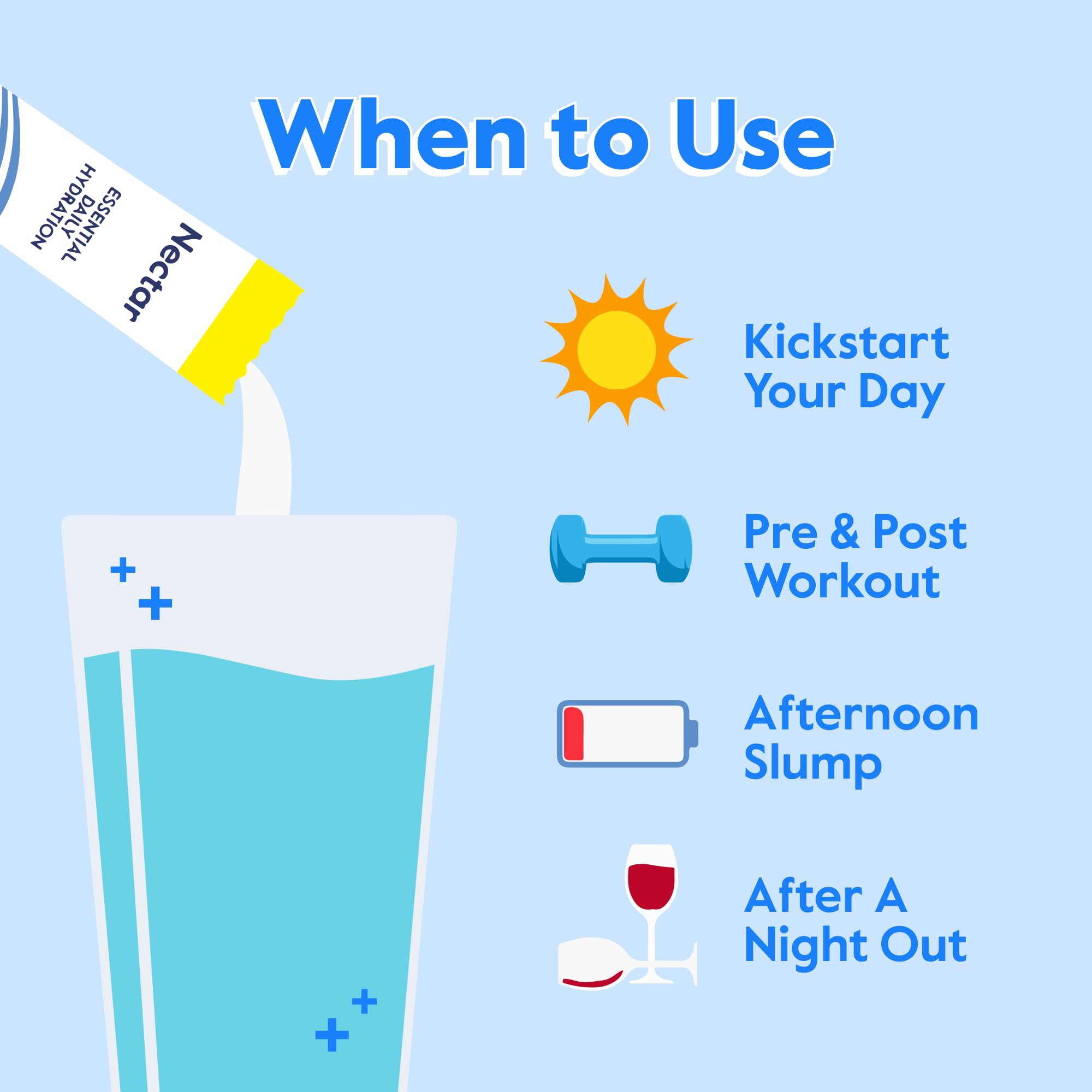 Nectar Hydration Packets on-the-go sachets for portable hydration