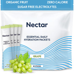 Nectar Hydration Packets grape powder packet for quick electrolyte replenishment