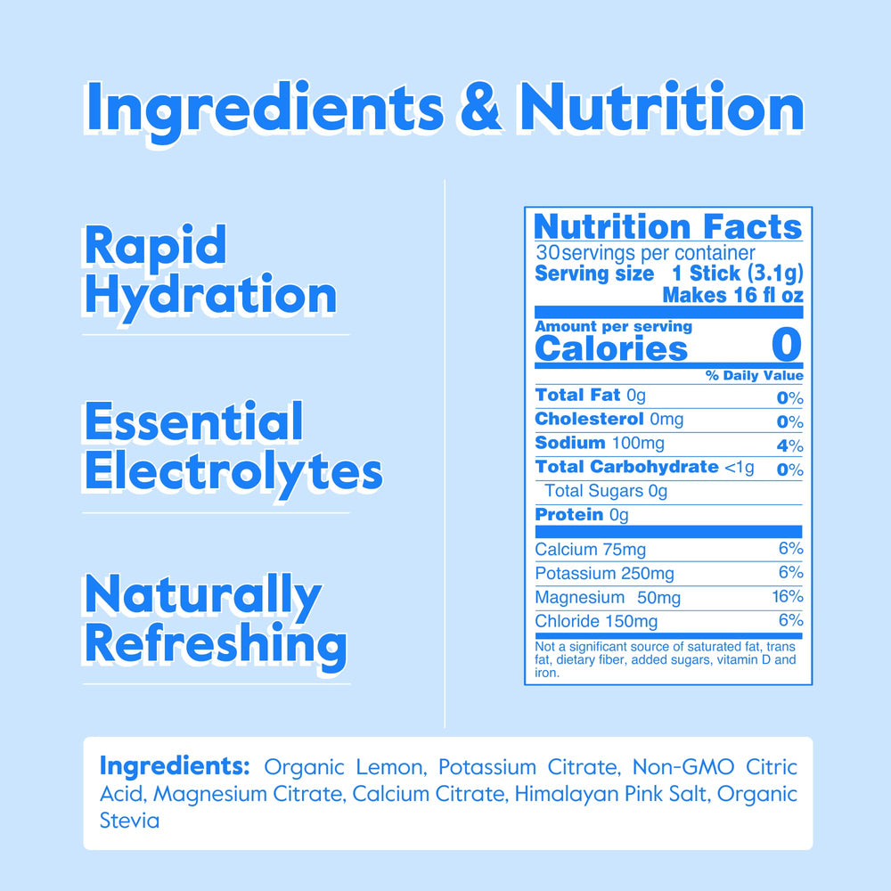 Nectar Hydration sachet open reveals organic fruit flavor for refreshing hydration.