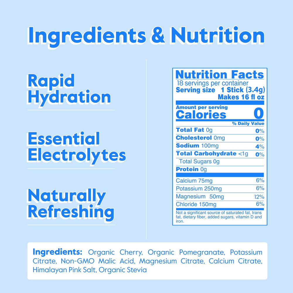 Nectar Hydration Packets sachets for quick, zero-calorie electrolyte boost.