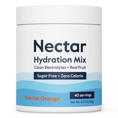 Nectar orange sugar-free electrolytes powder tub ready for zero-calorie daily hydration