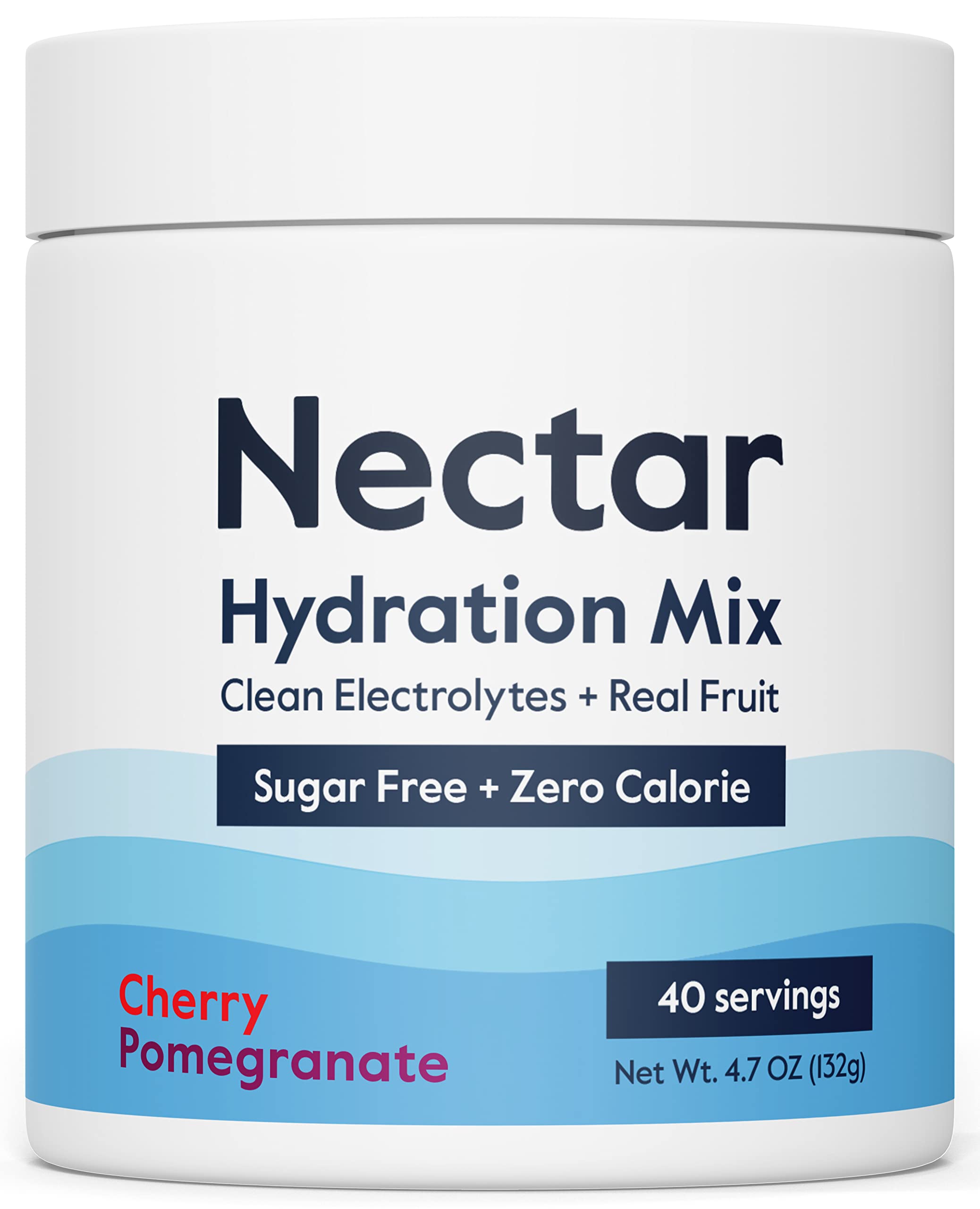 Nectar Sugar Free Electrolytes Powder cherry pom tub for daily hydration