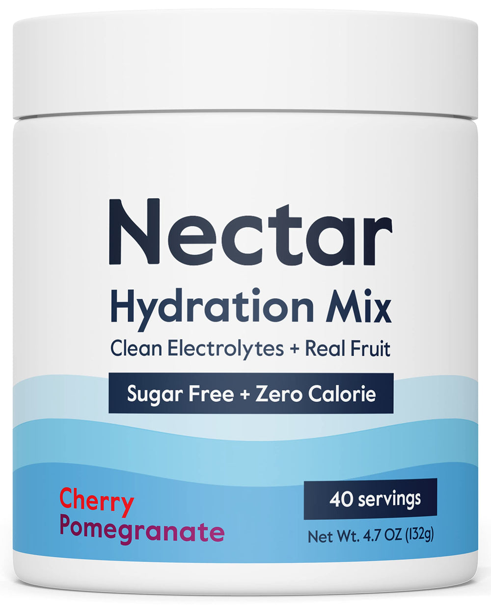 Nectar Sugar Free Electrolytes Powder cherry pom tub for daily hydration