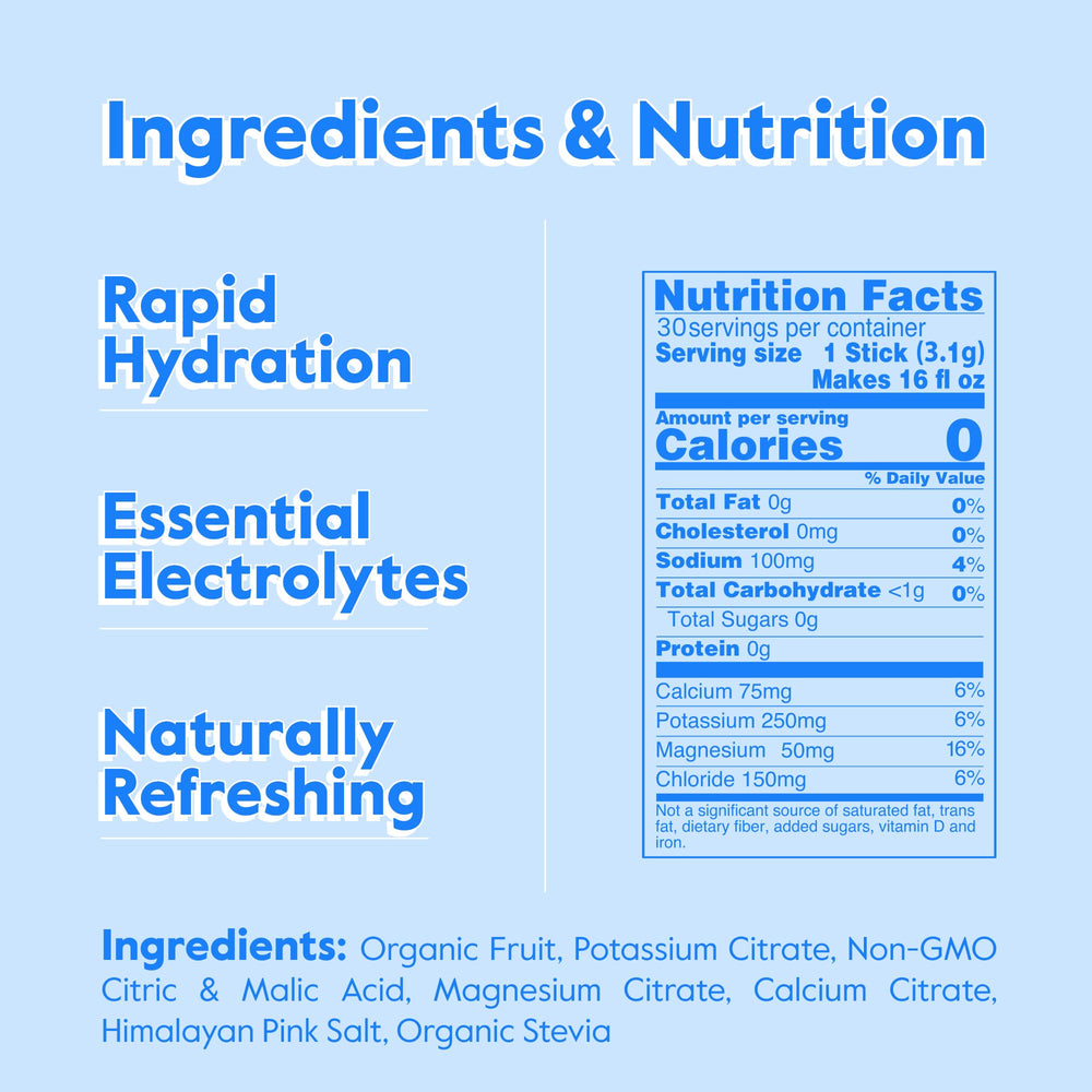 Nectar Sugar Free Electrolytes strawberry lemonade powder ready for refreshing post-workout hydration