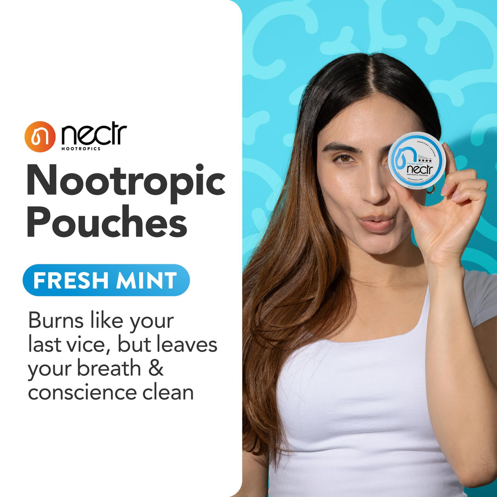 Nectr Energy pucks with 16 pouches per puck for easy dosing