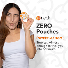 Nectr Energy Zero Pucks four-puck pack with lid visible.