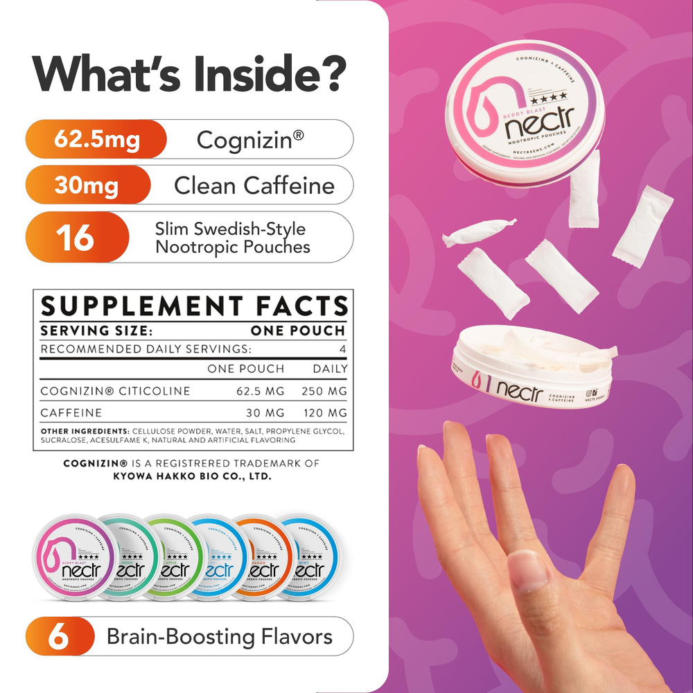 Nectr Five pucks per pack enabling flexible daily dosing