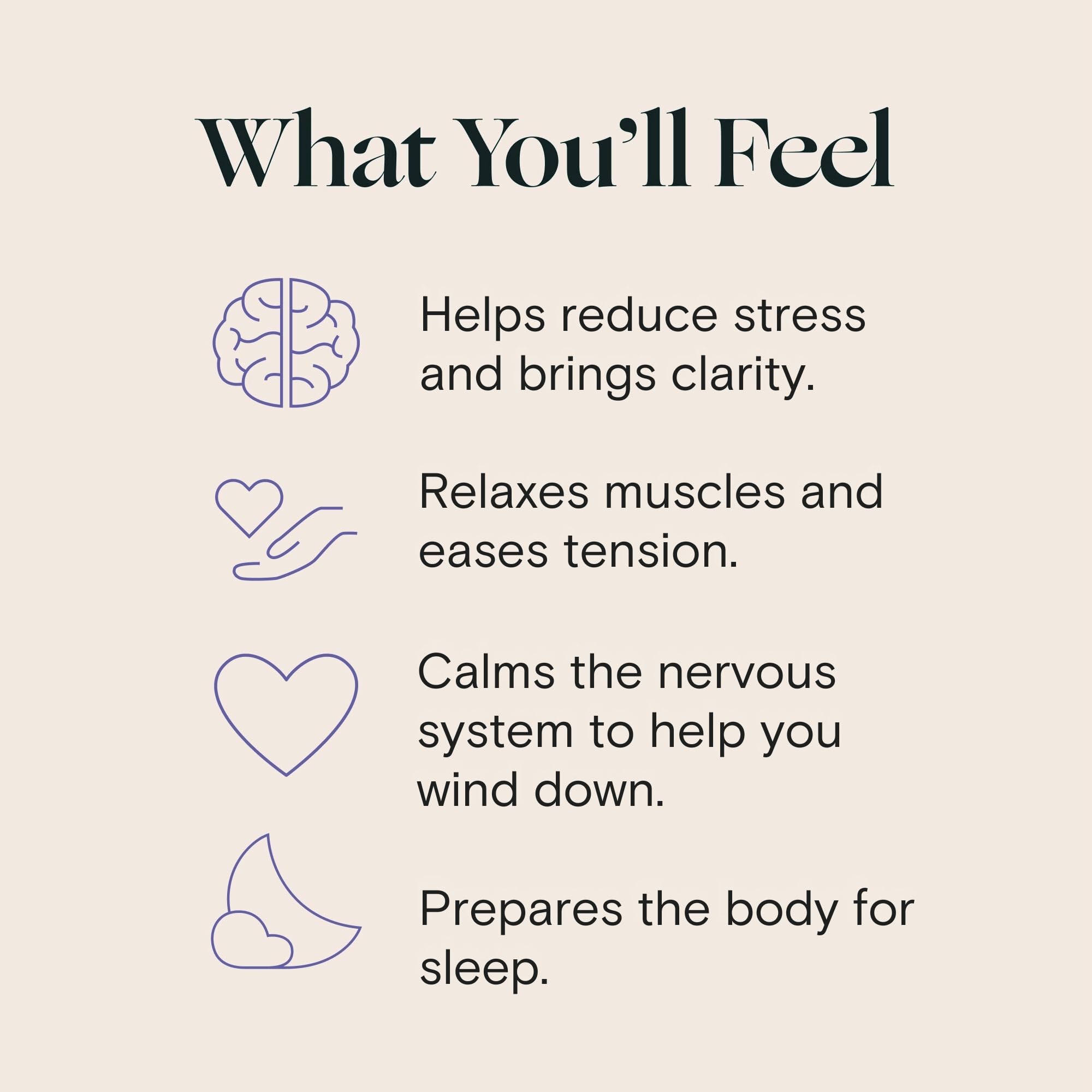 GABA and L-Theanine elements alongside mellö for relaxation support
