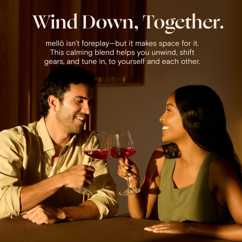 Night-time routine scene featuring mellö as part of winding down