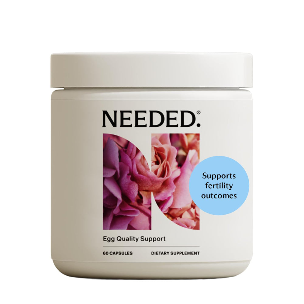 Needed Egg Quality Support bottle shown for easy antioxidant supplement use
