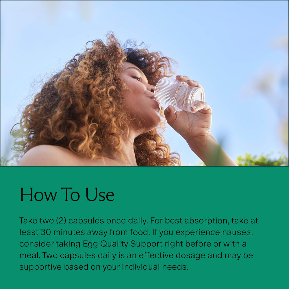 Needed Egg Quality Support daily-use capsules taken before meals