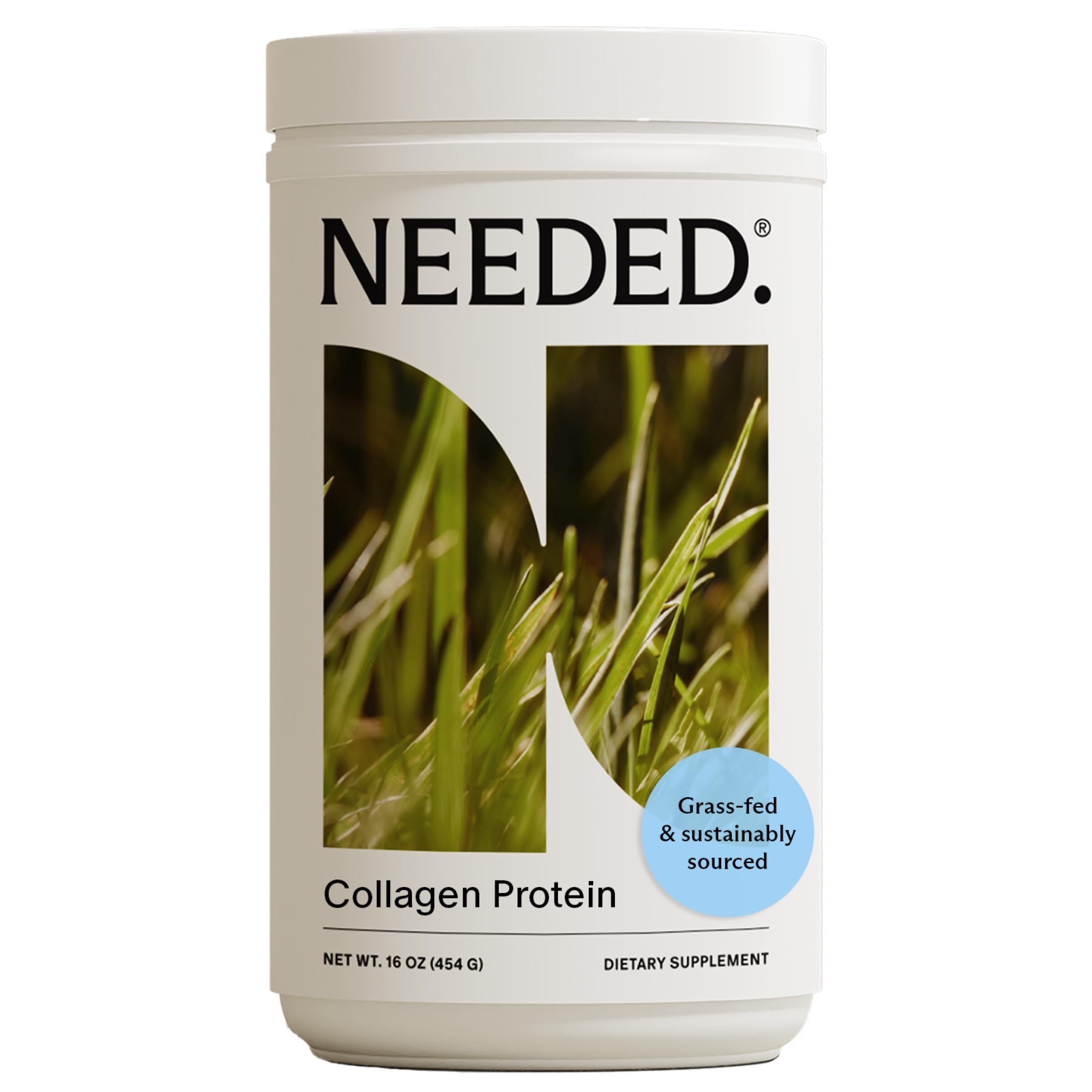 Needed hydrolyzed collagen powder tub with clean label for skin, hair and joints support