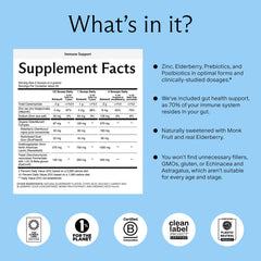 Needed Immune Support Powder scoop included for easy daily dosing.
