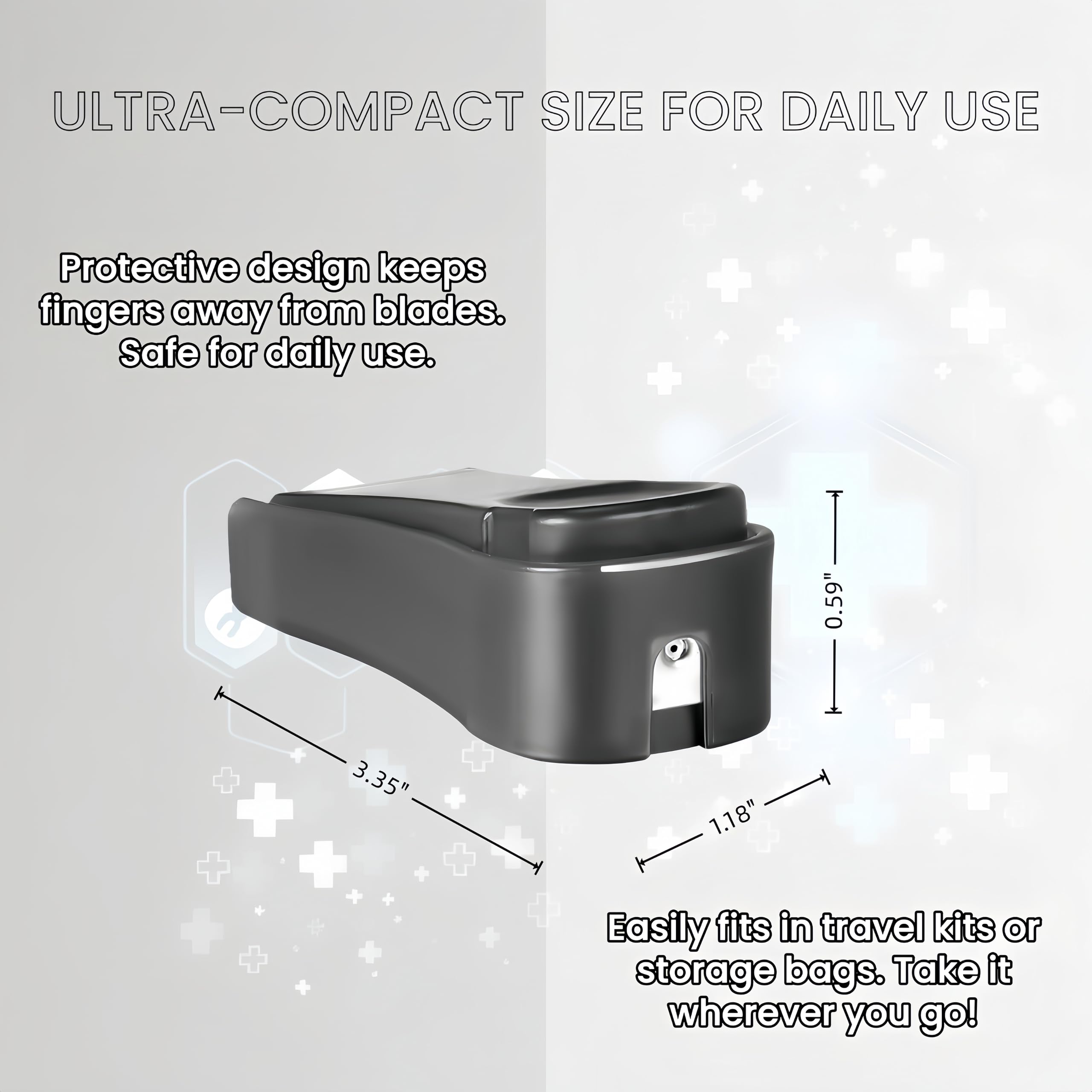 Needle Tip Clipper Black travel-size design is ideal for on-the-go crafting