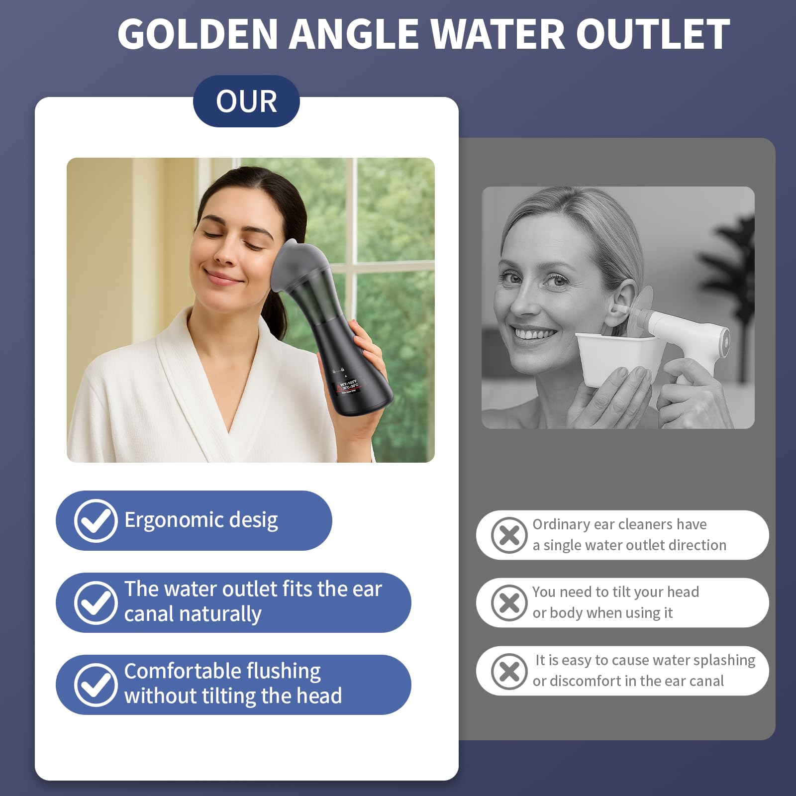 NEGAHU home-use ear cleaner in use showing convenient at-home care.
