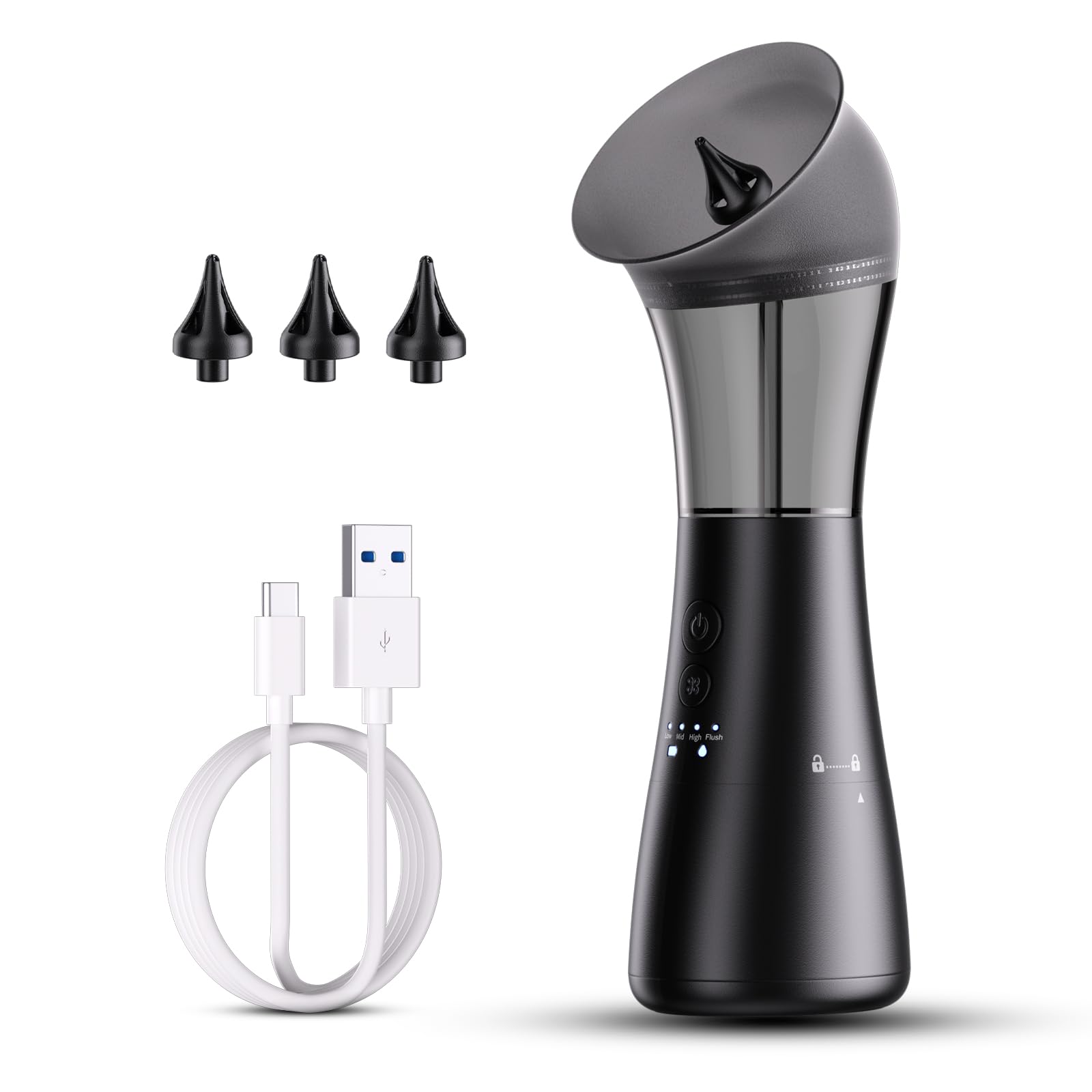 NEGAHU upgraded ear wax removal kit main unit shown for at-home cleaning.