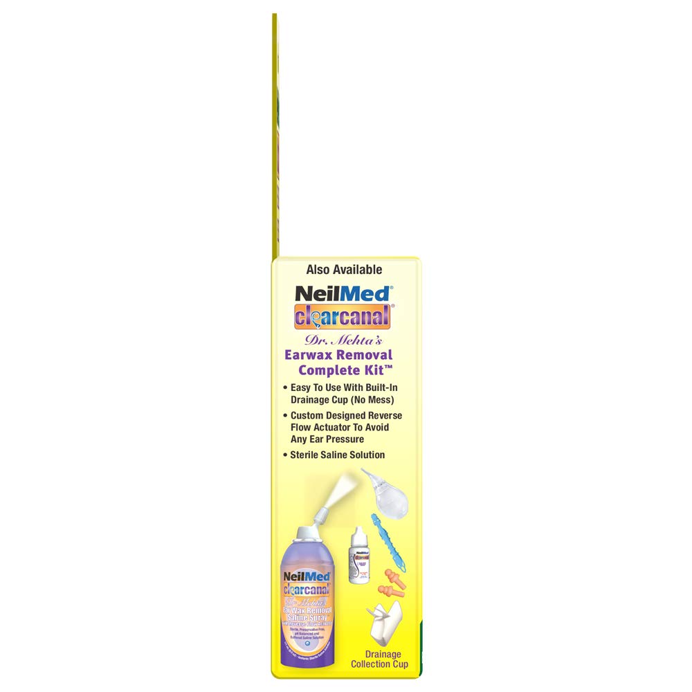 NeilMed Waxout ear cleaners illustrating exfoliation around the outer ear canal.