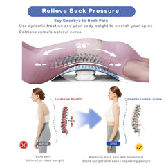 Wide-panel back stretcher provides full-back coverage for stable stretches.