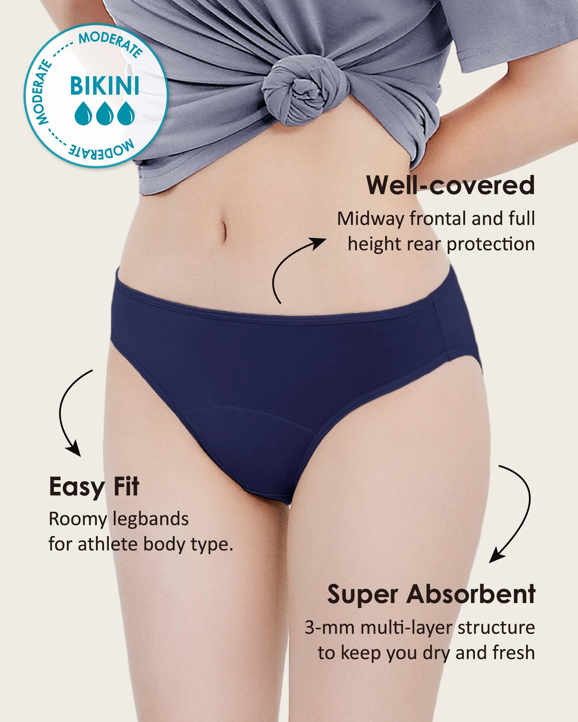 Neione period underwear prints collection highlighting cute designs.