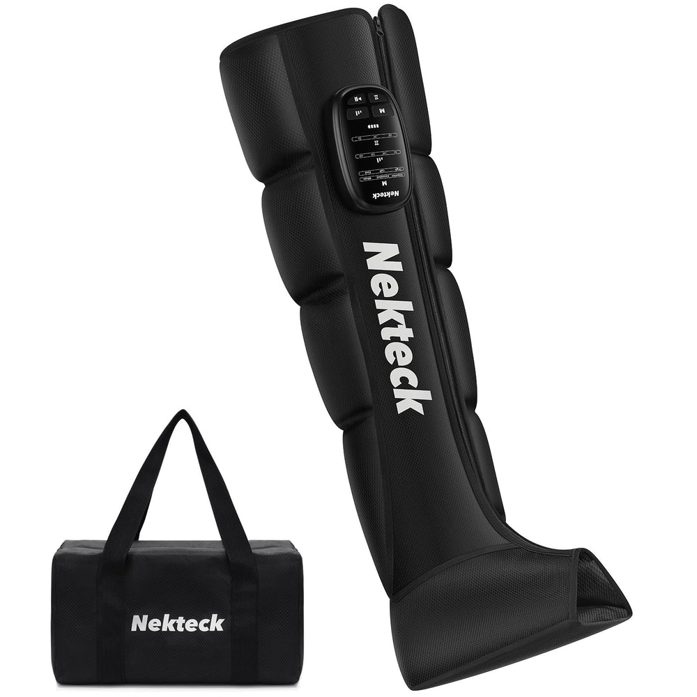 Nekteck cordless leg massager front view for convenient use