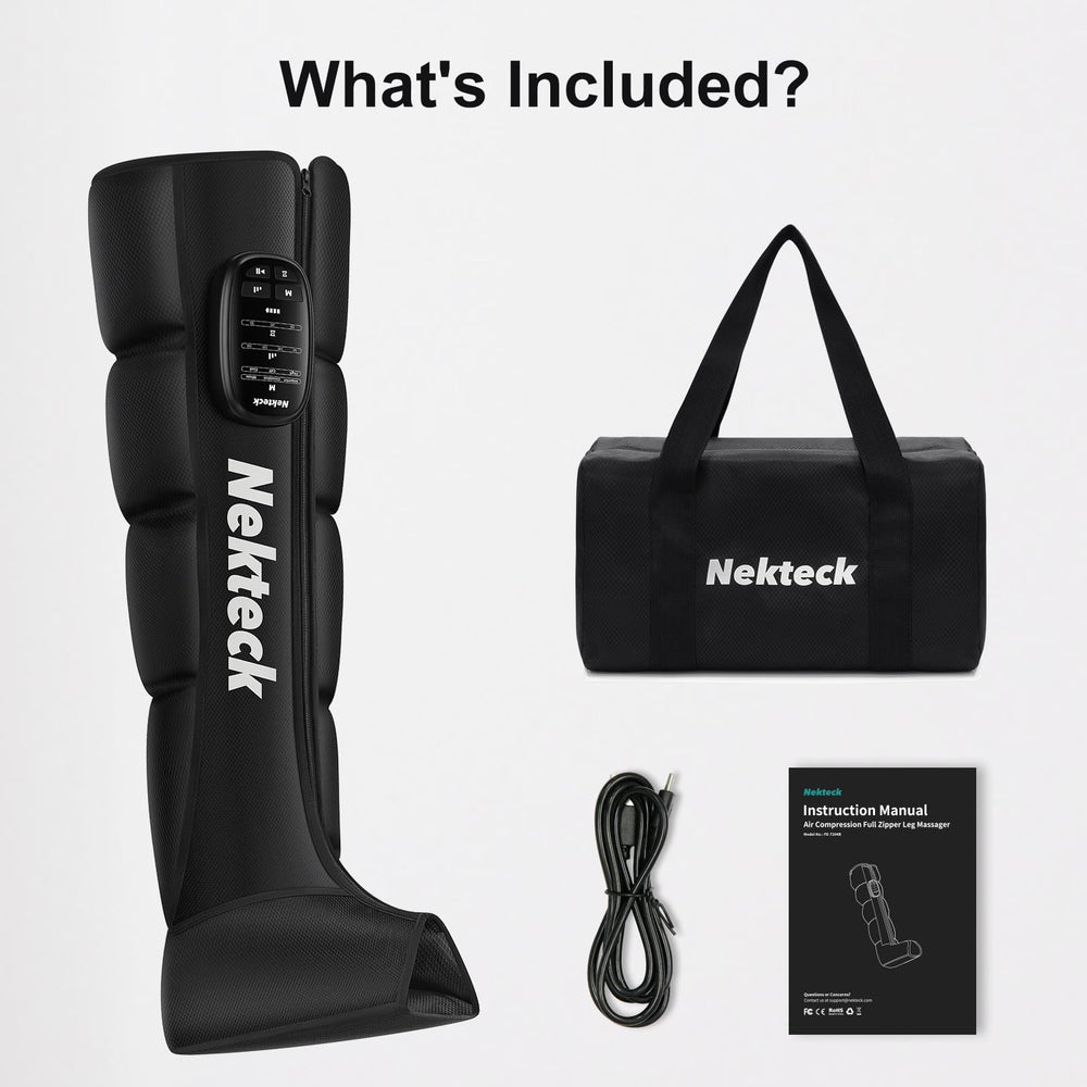 Nekteck size-adjustment feature fits varying leg shapes