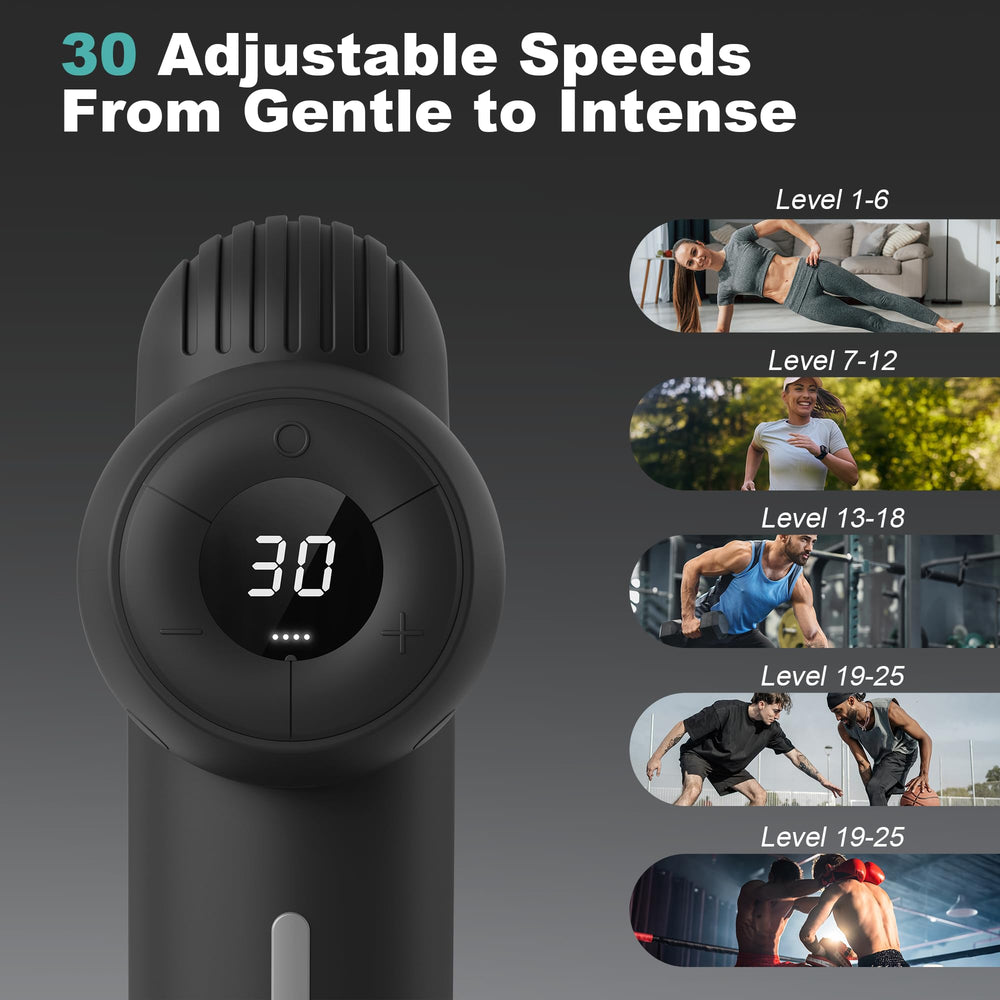 Nekteck five massage heads ready for targeted muscle work and versatility.