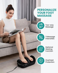 Nekteck foot massager with built-in timer for session control