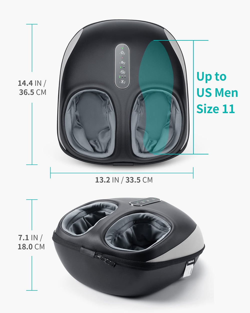 Nekteck foot massager PU surface is easy to clean