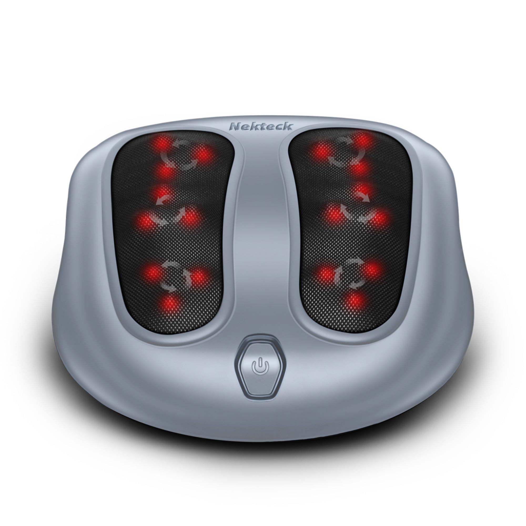 Nekteck foot massager with heat function soothing tired feet after work.