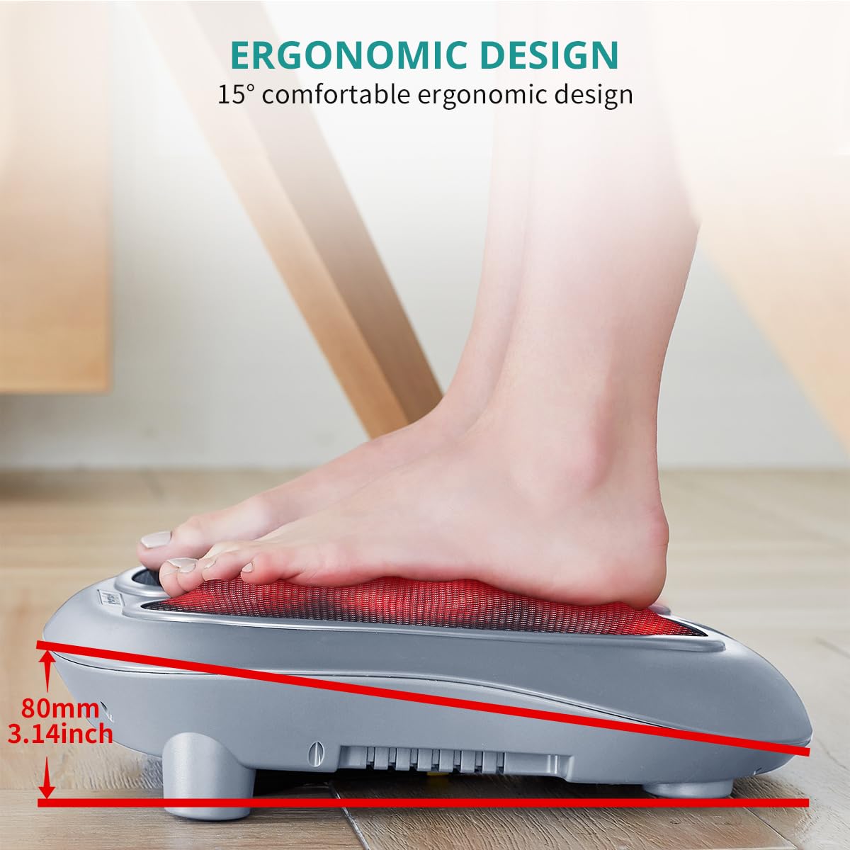 Nekteck foot massager supports relaxing post-work routines.