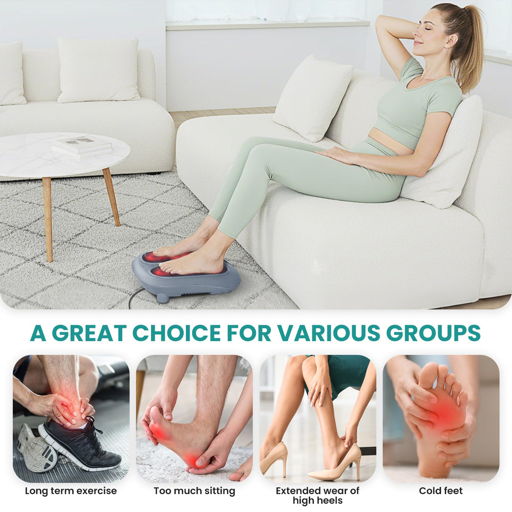 Nekteck massager with safety heat on/off control for safe use.