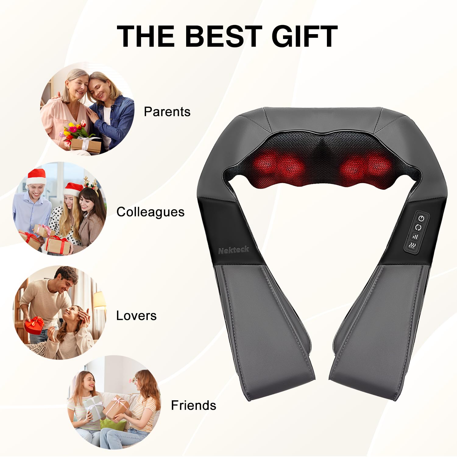 Nekteck massager designed for home and travel comfort.